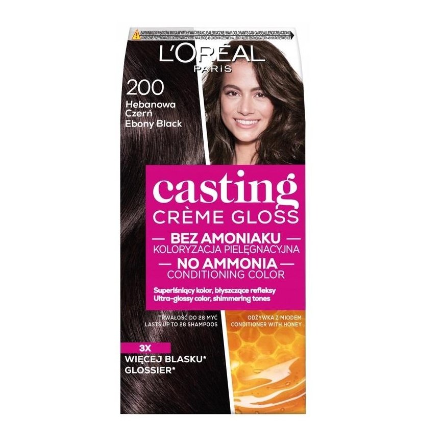 L'Oreal Casting Creme Gloss Cream coloring No. 200 Ebony Black