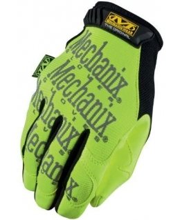 Mechanix Wear Gloves MECHANIX ORIGINAL HI-VIZ yellow XL size. Velcro, faux leather, TrekDry®, reflective lettering