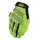 Mechanix Wear Pirštinės MECHANIX ORIGINAL HI-VIZ geltonos XL dydis. Velcro, dirbtinė oda, TrekDry®, šviesą atspindintys užrašai