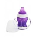 MUNCHKIN mokomoji gertuvė su rankenomis ir minkštu snapeliu, Gentle Transition, violetinė, 4mėn+, 118 ml, 012550WWW MUNCHKIN mokomoji gertuvė su rankenomis ir minkštu snapeliu, Gentle Transition, violetinė, 4mėn+, 118 ml, 012550WWW