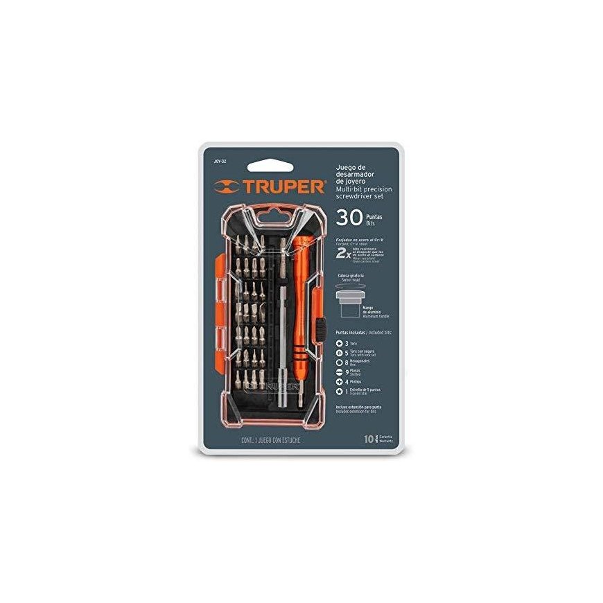 Set of precision bits with extensions and handle 32 pieces Truper® – 4