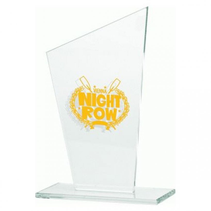 Tryumf Engraved glass trophy + paint filler