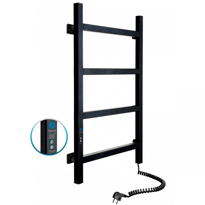 Electric towel dryer Navin Nordic 500*800 Digital right black 12-241052-5080 – 2