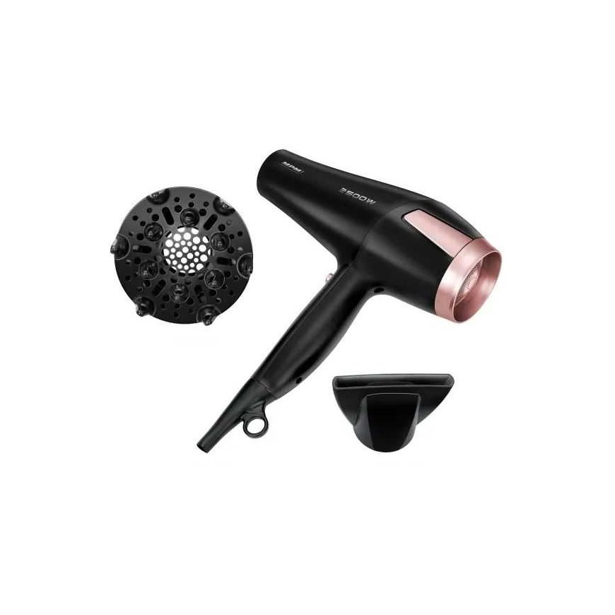 MPM Hair dryer MPM MSW-24, Black/Pink