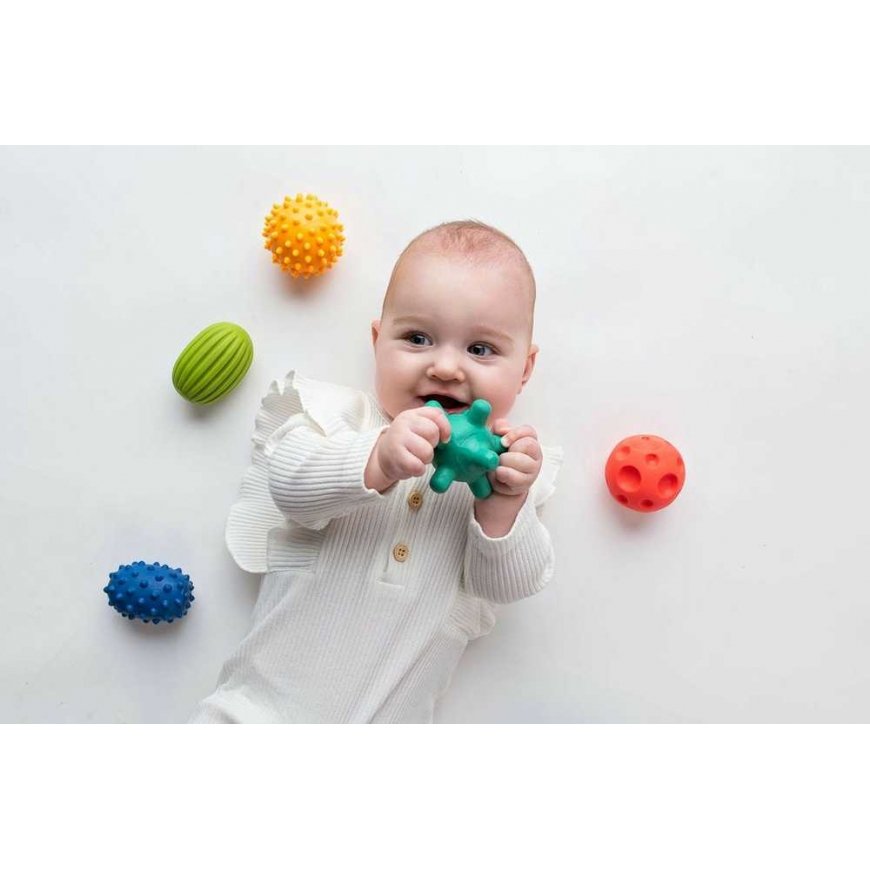 Hencz Toys Sensoriniai rutuliai 5 vnt. pastelė – 4