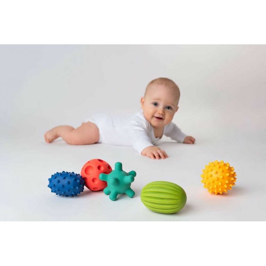 Hencz Toys Sensory balls 5 pcs. pastel – 5