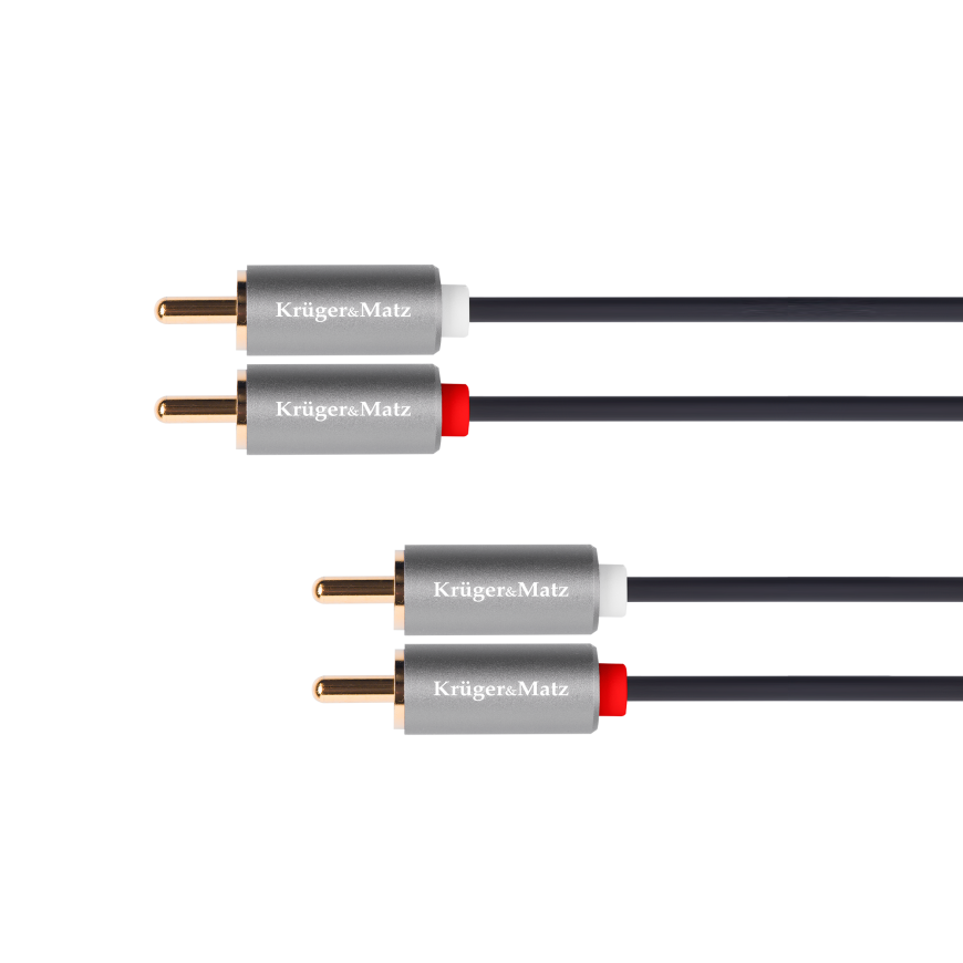 2RCA-2RCA kabelis 10 m Kruger & Matz Basic
