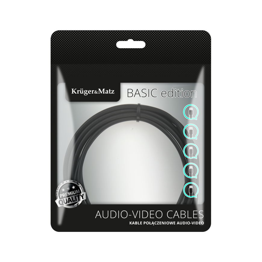 2RCA-2RCA cable 10 m Kruger & Matz Basic – 2