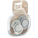 LOVI dynamic silicone pacifier HARMONY BOY, 3-6 months, 2 pcs., 22/906boy