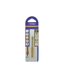 Tivoli Glass and ceramic tile drill, four-sided, 1/4" HEX shank, Ø4mm