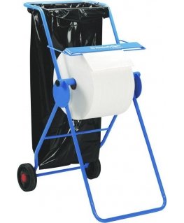 Lorika Kimberly-Clark Kimberly-Clark 6155 - Mobile stand / dispenser on wheels for fabric rolls, steel - blue