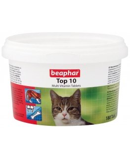 Beaphar Top-10 cat 180tbl., feed supplement for cats