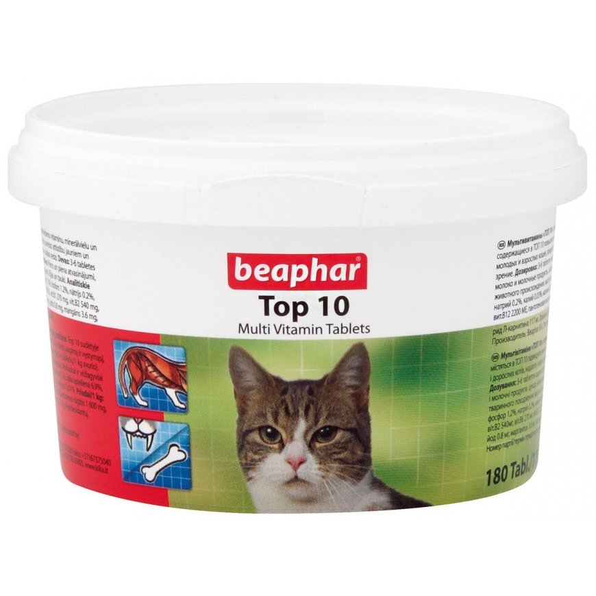 Beaphar Top-10 cat 180tbl., feed supplement