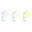 Media-Tech LEDITOU – Energy-saving LED desk lamp with 15W QI wireless charger. Illuminated alarm clock with °C/°F thermometer, 3