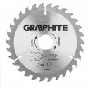 Graphite Graphite circular saw blade 165x30 mm, 30 teeth - 57H652 Graphite Graphite circular saw blade 165x30 mm, 30 teeth - 57H652
