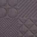 Eurofirany DESIGN 91 BONI / 5 Bedspread with quilt motif printed by hot pressing technique, 220X240 cm, color: graphite Bedsprea