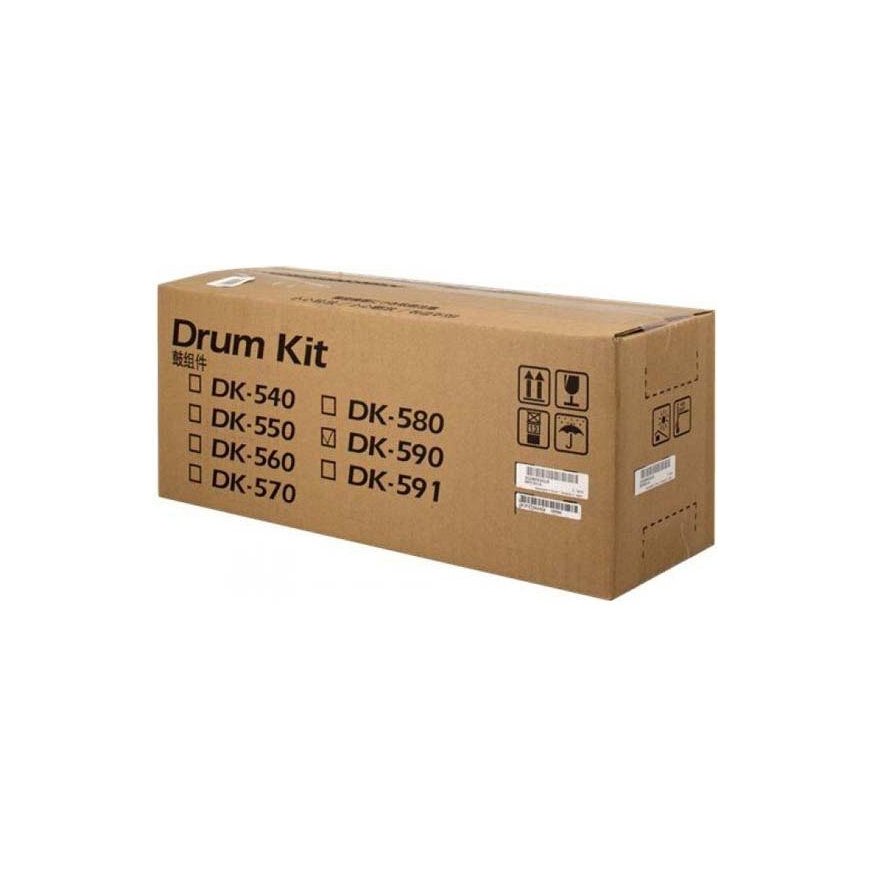 Kyocera DK-590 (302KV93018) (302KV93014) (Alt: 302KV93017, 302KV93010), juodas būgnas