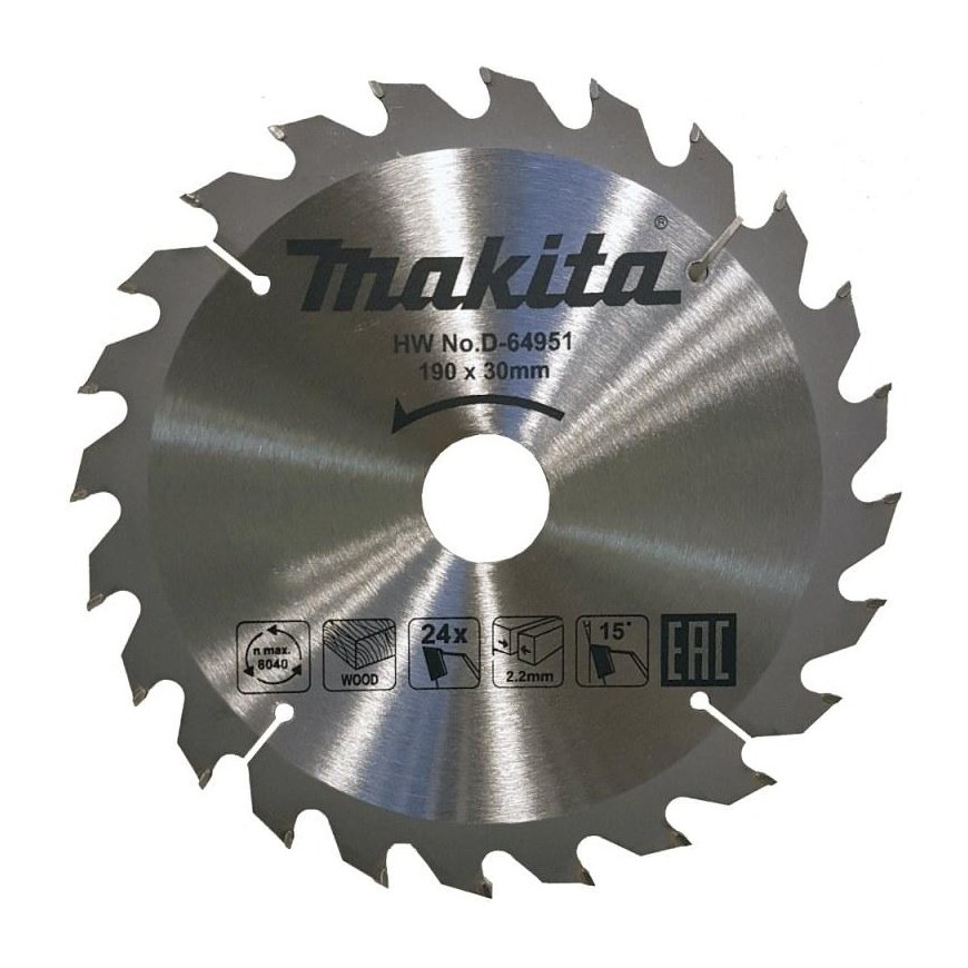 Makita D-64951 TCT saw 190X2.2X30mm