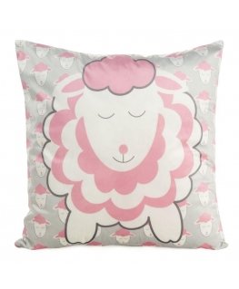 Eurofirany D91 / PO / KIDS / 7A 45X45 VELVET / SRE + Rožinis Pagalvės užvalkalas
