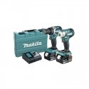 Makita DLX2410G Cordless tool set DDF484, DTW300, 2XBL1860B, BL-motor Makita DLX2410G Cordless tool set DDF484, DTW300, 2XBL1860B, BL-motor
