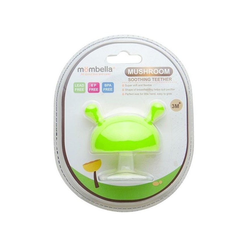MOMBELLA chewer MUSHROOM, green, 3 months+, P8053 – 4
