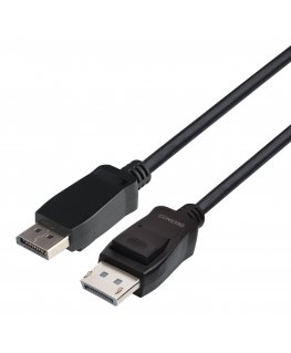 Deltaco DP8K-1020-LSZH DisplayPort kabelis 2 m Melns