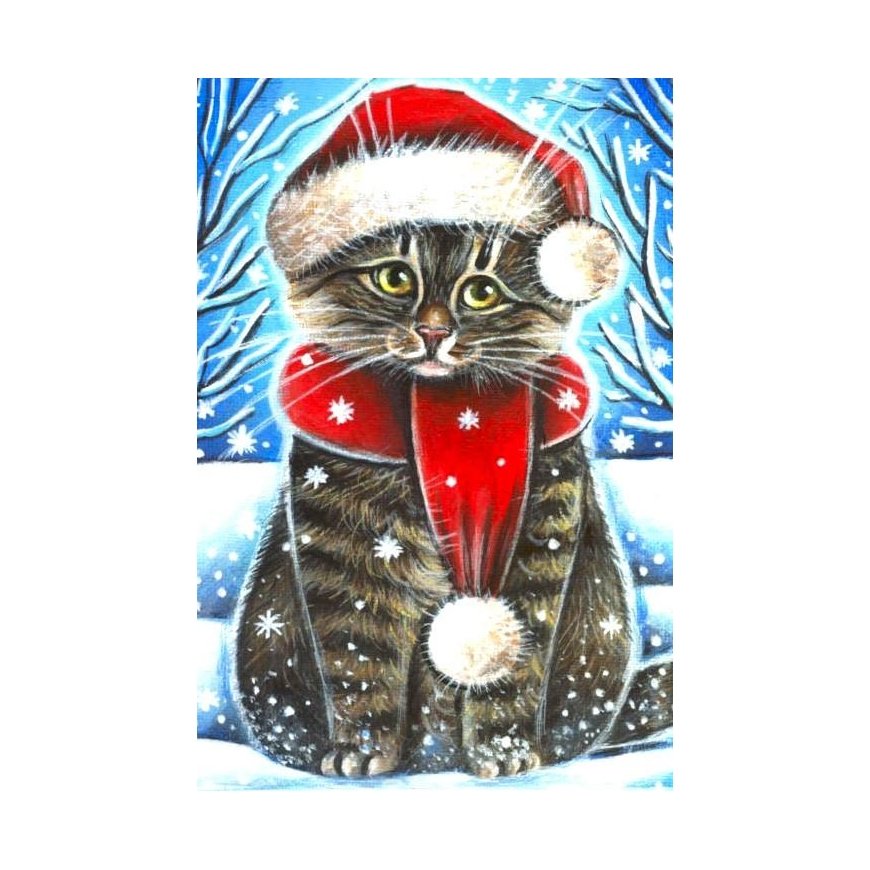 Beldizart Christmas cat 20*30 cm WD2436
