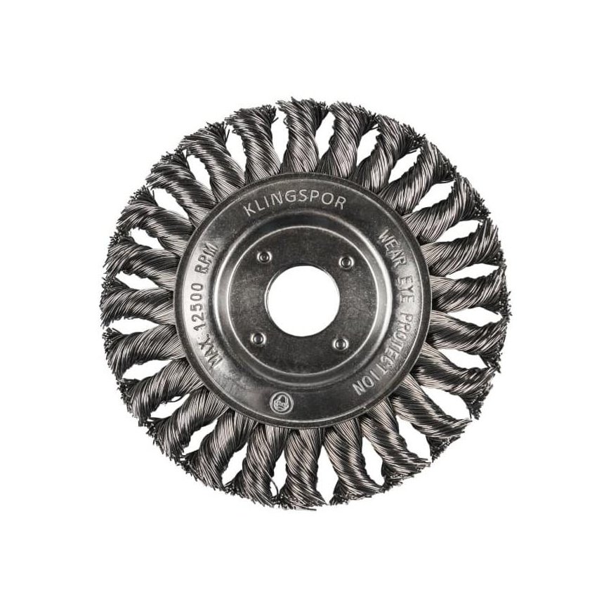 Metalinis šepetys KLINGSPOR BR 600 Z Inox 125x14x22,23mm – 2