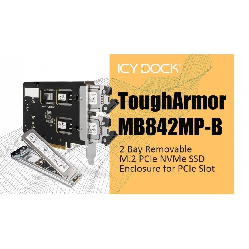 Icy Dock ToughArmor 2x M.2 NVME to PCIe 4.0 x8 card bifurcation w/tra