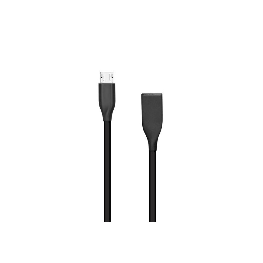 Extra Digital Silicone cable USB-Micro USB (black, 1m)