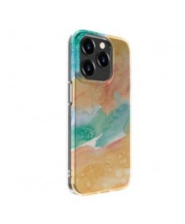 Evelatus Apple iPhone 15 Pro Max PC Customized Print Design Marble Gold