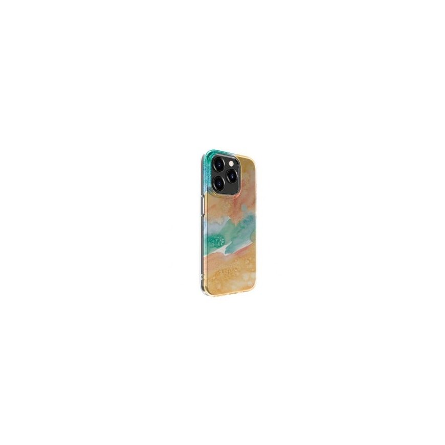 Evelatus Apple iPhone 15 Pro Max PC Customized Print Design Marble Gold
