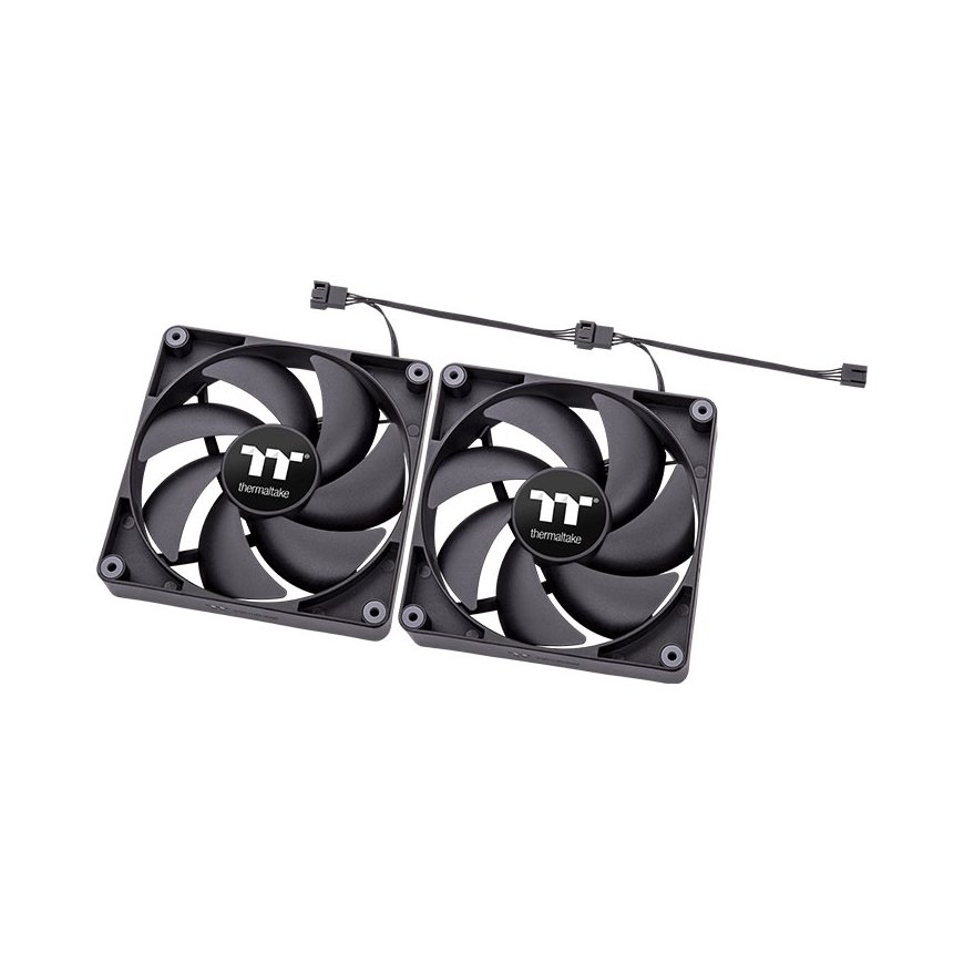 Thermaltake TT CT120 PC Datora korpusam Ventilators Melns 2 pcs – 4