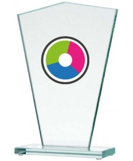Detail LuxorJet color printing glass trophy