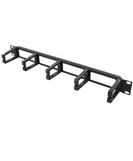 Deltaco 19-4 rack accessory Cable management panel