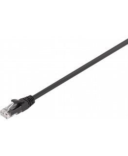 Fuj:tech CAT6A U/UTP network cable, 1 m, black