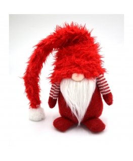 Saska Garden Large elf with fur hat 20x18x86CM