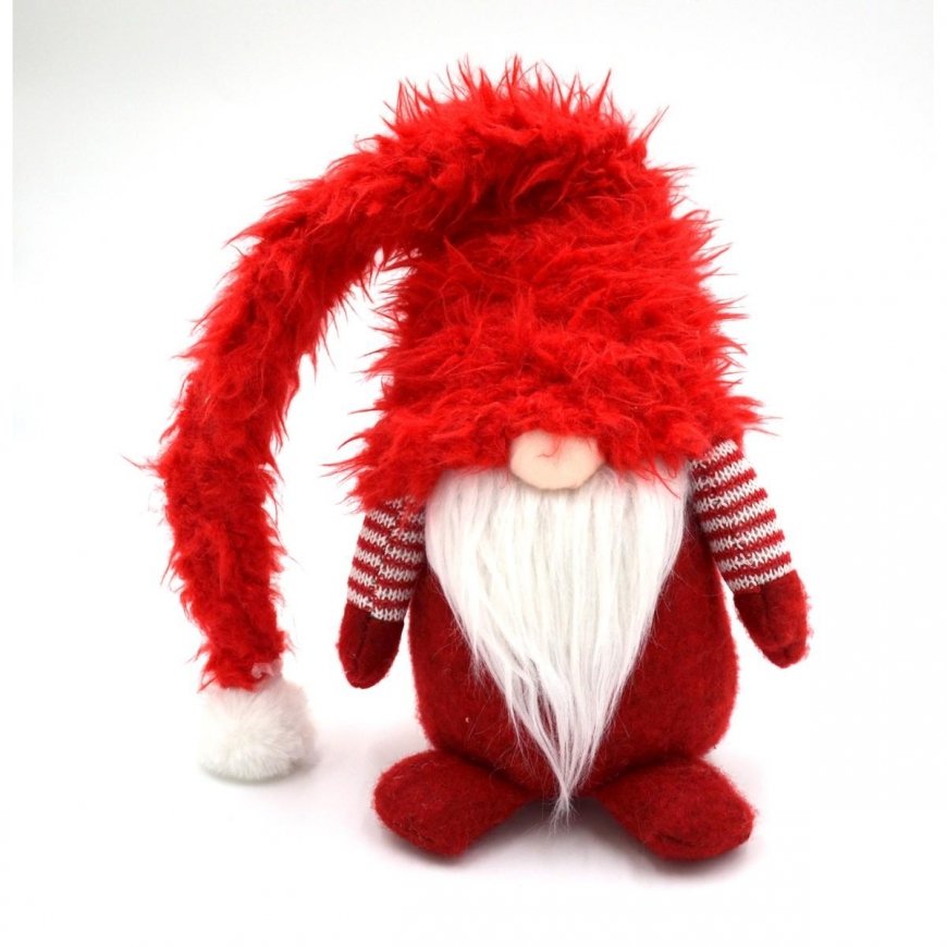 Saska Garden Large elf with fur hat 20x18x86CM – 2