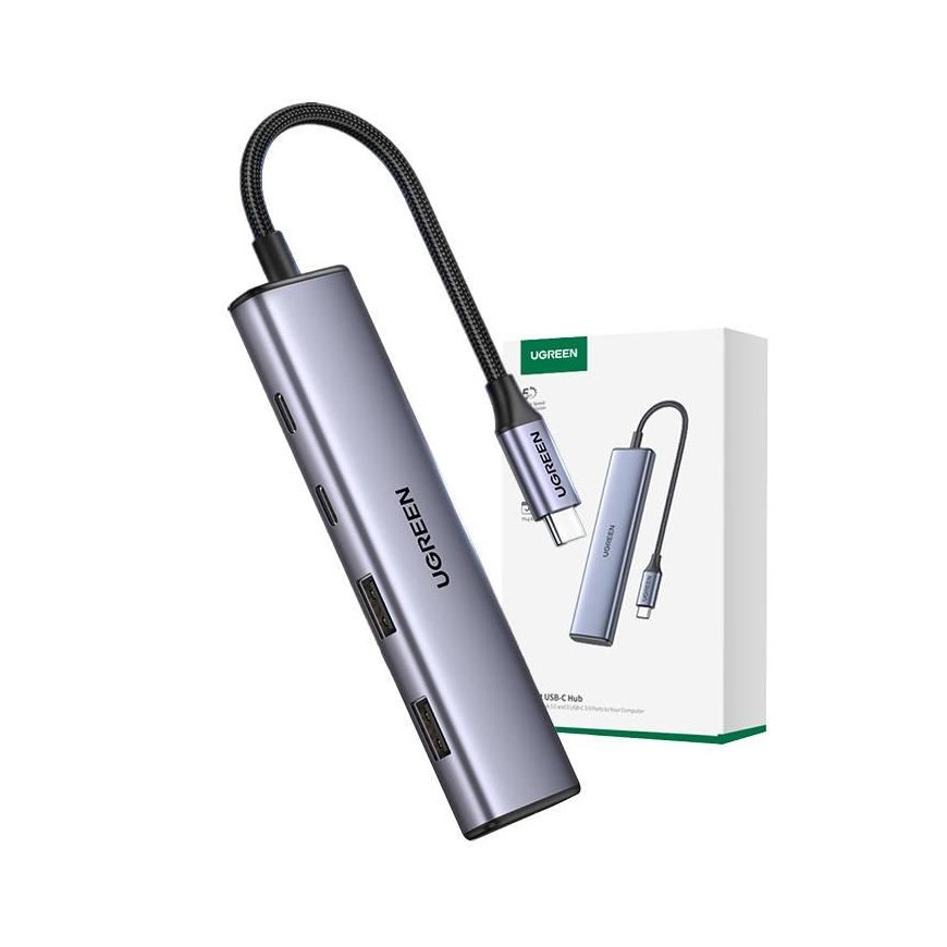Adapteris HUB UGREEN CM473 USB-C su 2x USB-A, 2x USB-C – 4
