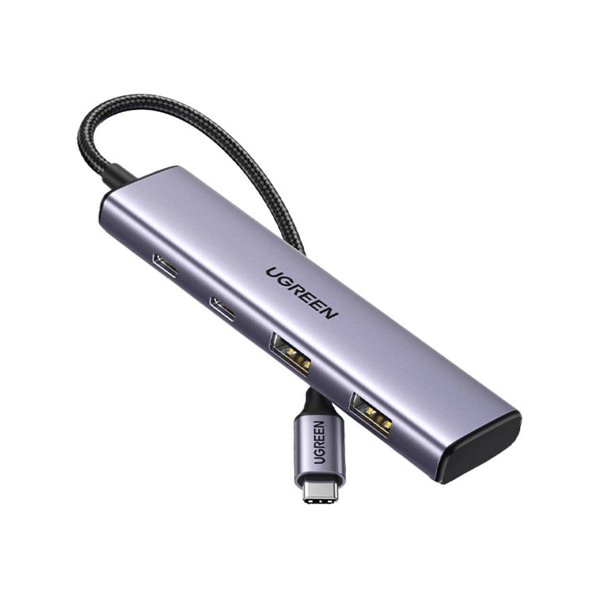Adapter HUB UGREEN CM473 USB-C with 2x USB-A, 2x USB-C – 5