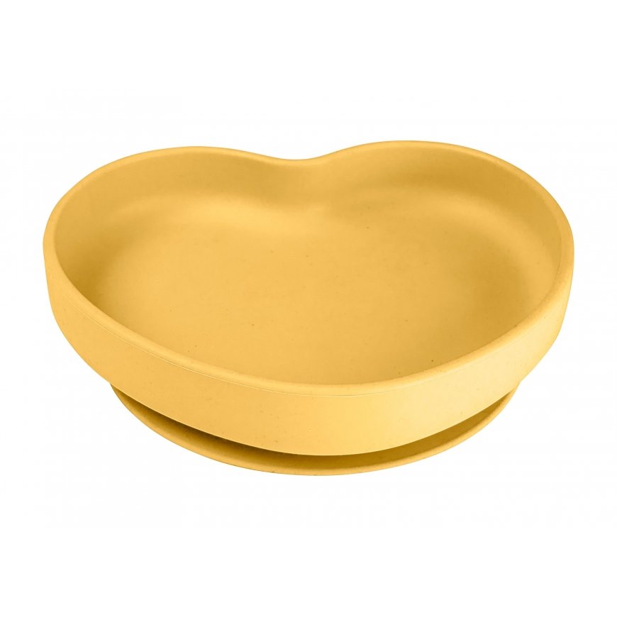 CANPOL BABIES silikoninė lėkštė su pritvirtinimu, 6 mėn.+, HEART, 80/309_yel – 2
