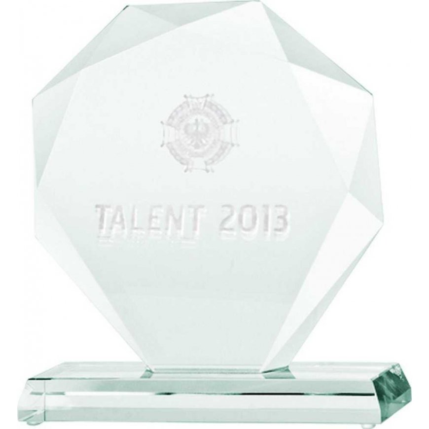 Victoria Sport Trofeum glass engraved 3D from case