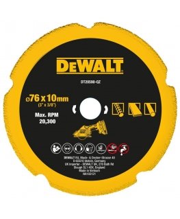 diamond disc 76 mm DEWALT [DT20590-QZ] for cutting plasterboard, metal