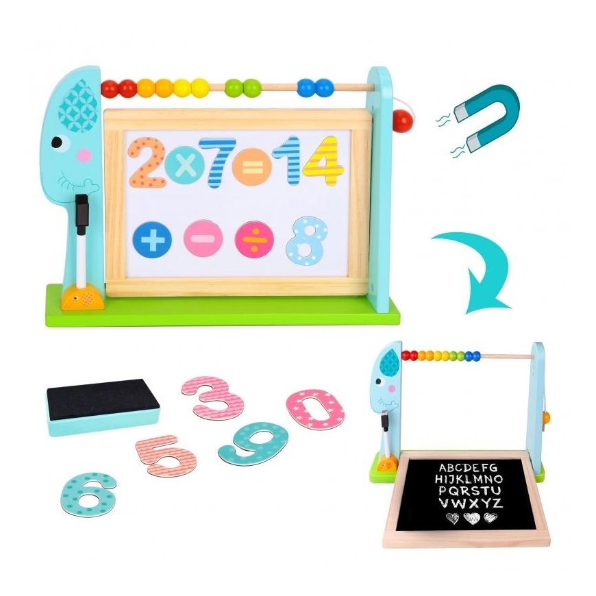 Tooky Toys "TOOKY TOY" educational table board + 18 magnetic elements – 2