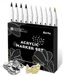 Acrylic markers - felt-tip pens ARRTX, 4 colors 10 pcs.