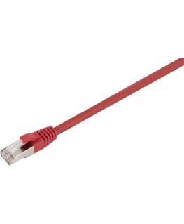 Fuj:tech CAT6A S/FTP network cable, 0.25 m, red