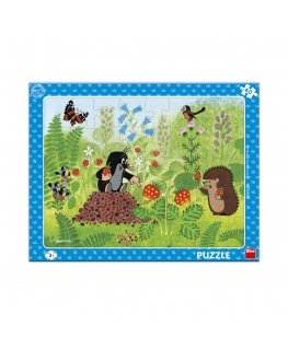 Dino large tile puzzle 40 pieces Mole on strawberry