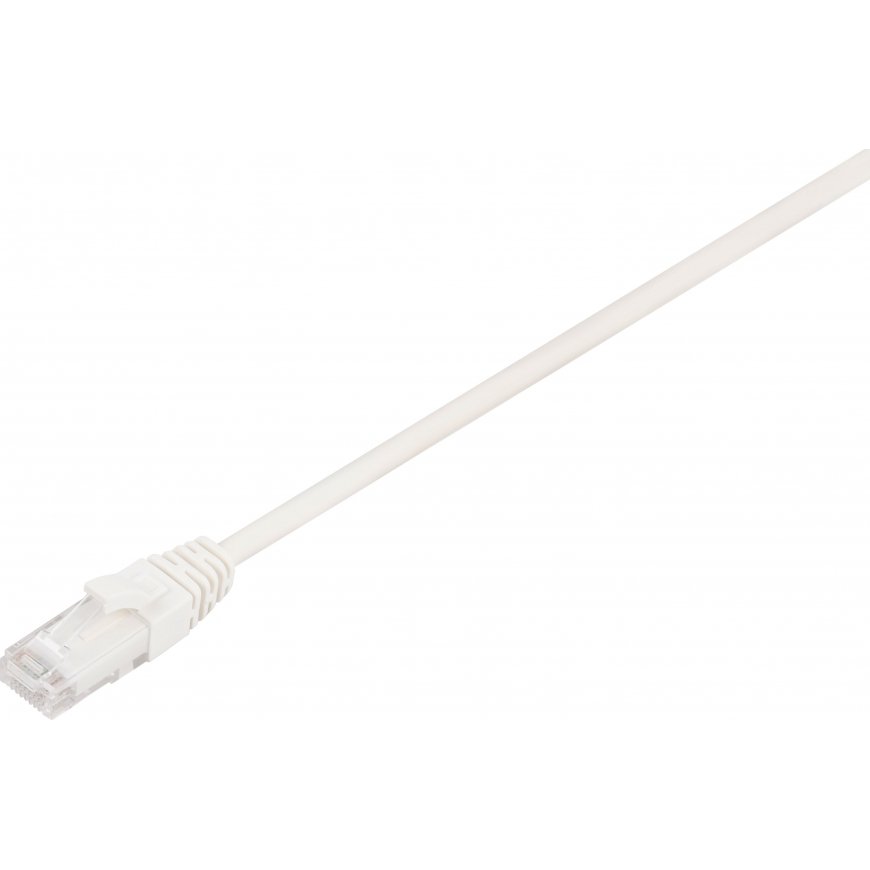 Fuj:tech CAT6A U/UTP network cable, 0.25 m, white