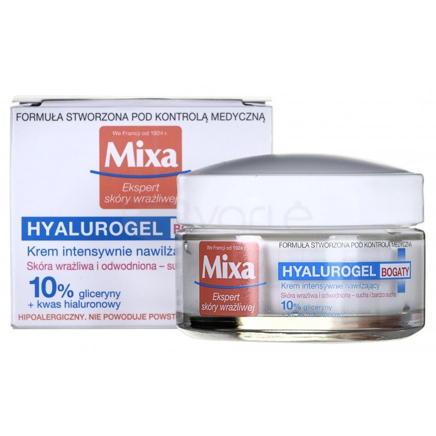Intensyviai drėkinantis kremas Mixa Hyalurogel 50ml – 2