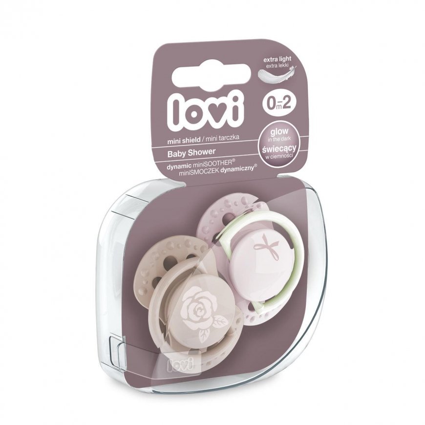 LOVI silicone pacifier, Baby Shower Girl